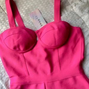 Bright pink jumpsuit